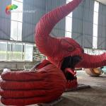 Red Monster Custom Made Animatronics Outdoor Amusement Park Decoration