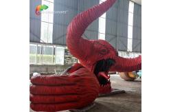 China Red Monster Custom Made Animatronics Outdoor Amusement Park Decoration supplier