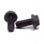 DIN6921 Grade10.9 Black Zinc Hex Flange Bolt Customized Serrated Titanium Hexagon Flange Bolt DIN 6921 m10 m6 Hex Flange Bolt for sale