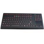Industrial Backlighted Silicone Waterproof Keyboard With Touchpad 108 Key Army Keyboard for sale