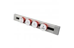 China 13A Conference Table Outlet Track Movable Modular Power Socket With Usb Charger supplier