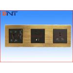 3 Way Wall Socket Plates For Multimedia Classroom / Training Room for sale
