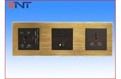 China 3 Way Wall Socket Plates For Multimedia Classroom / Training Room supplier