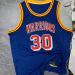 Curry Blue Polyester 30 Basketball Training Jerseys Breathable for sale