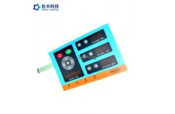 China 2.54mm Pitch LEDs Membrane Switch Keypad Transparent Black Window supplier