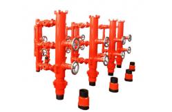China Carbon Steel Forging Double Plug Cement Head For Pumping Slurry supplier