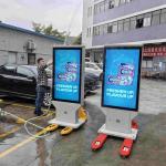 High Brightness IP65 Outdoor Waterproof Dustproof Android Fanless LCD Digital Signage Display 10cm Thickness Customization for sale
