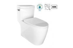 China High Efficiency White One Piece Tall Elongated Toilets Bowl MAP800G supplier