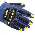 Industrial Chemical Resistant Work Gloves Impact Protection Blue Nitrile Gloves OEM ODM for sale