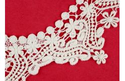 China Emrbroidered Cotton Collar Applique With Retro Guipure Lace Pattern Custom supplier