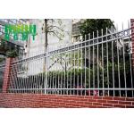 Ornamental Galvanized Wrought Iron Steel Picket Fence For Garden for sale
