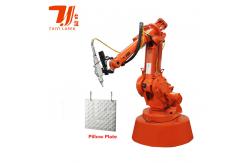 China Stainless Steel Pillow Plate Fiber Laser Welding Machine With KUKA Automatic Robot Arm supplier