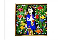 China Handicrafts Wire Inlay 24x36 Decorative Metal Wall Painting supplier
