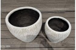 China Customized Fiber Clay Planter Modern And Weather-Resistant For Gardens supplier
