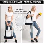 Stationery Storage Eco Canvas Bags Fine Printed Cotton Shopping Bags for sale