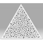1mm Triangular Metal Ceiling Tiles Perforated Aluminium ISO9001 for sale