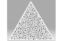 China 1mm Triangular Metal Ceiling Tiles Perforated Aluminium ISO9001 supplier