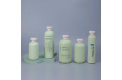 China HDPE Material Plastic Cosmetic Shampoo Bottle With Flap Cap Custom Logo supplier