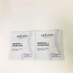 Flat White Mask Bag Customzed Cosmetic Sample Small Sachet Sample Cream Packaging Bag for sale