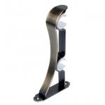 Stainless Steel Extendable Double Curtain Pole Brackets for sale