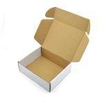 White 3 Layer Corrugated Shipping Boxes Paper Cardboard Custom Printed for sale