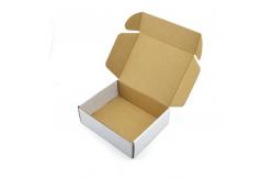 China White 3 Layer Corrugated Shipping Boxes Paper Cardboard Custom Printed supplier