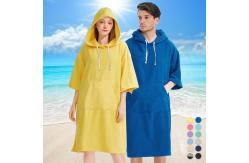 China Custom Poncho Micro Fiber Beach Towel Surf Quick Dry Sand Free supplier