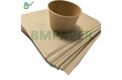 China Craft PE Paper Brown Cupstock Paper Strength And Durability For Cups supplier