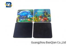 China Round / Square Shape Custom Drink Coasters 3D Lenticular UV Offset CMYK Printing supplier