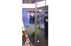 China Light Weight Transparent LED Display Easy Install Free Standing LED Signs supplier