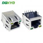 RJ45 Network Connector 1000M Base-T Integrated Filter With Light Strip Shielding Modular Interface DGKYD211Q066FD1A4D for sale