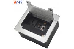 China Conference Brush Socket Clamshell Hidden Table Mounted Socket Box For Office Table supplier