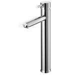 Chrome Bathroom Basin Mixer Sink Taps Tall Counter Top Single Lever Single Hole for sale