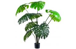 China Artificial green monstera home deco hotel office potted tree supplier