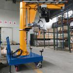 Column Mobile Electric Jib Crane 1 Ton Motorized Rotation 2-4m Span for sale
