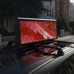 P2.5 Taxi Roof LED Display Outdoor RGB Full Color Double Sided Taxi Roof Advertising for sale