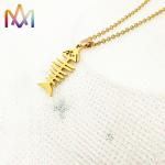 Unisex SS304 Skeleton Pendant Necklace Thickness 2.5MM for sale