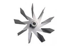 China 114mm Diameter Fireplace Fan 9 Blades Galvanized Sheet For Pellet Stove supplier