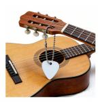 Double Sided Metal Sublimation Guitar Pick With Chain personalized guitar picks for sale