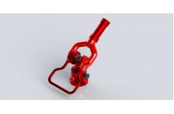 China Aluminum Alloy Fire Water Monitors Two Hand Wheel Pose Operation Method supplier