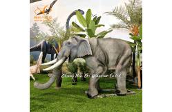 China Custom 3D Animal Models Realistic Animatronic Elephant For Exhibition supplier