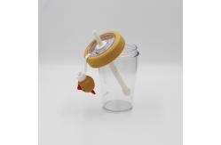 China 430ml Cartoon Design BPA Free Portable Plastic Water Bottles with Spout Straw supplier