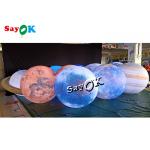 Led Lighting Huge Hanging Inflatable Eight Planets 0.25mm PVC Material for sale
