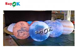 China Led Lighting Huge Hanging Inflatable Eight Planets 0.25mm PVC Material supplier