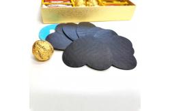 China OEM Logo White Black CMYK Printing Round Candy Pads Uncoated supplier