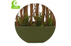 China Anti Fading Artificial Topiary Tree , Artificial Spiral Tree 110cm supplier