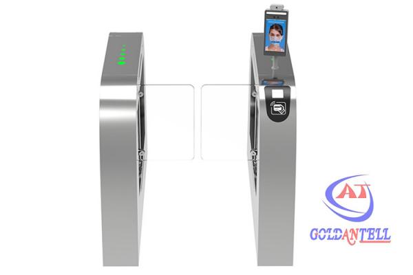 High Security Half Height Turnstiles Anti Tail With Face Recognition Camera Finger Print