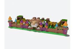 China Lion Theme Park Slides Inflatable Jumping Castle For Children supplier