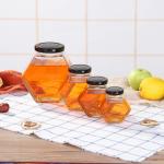 Twist Off Metal Cap Glass Jam Jars , Clear Mason Jars Small Glass Containers