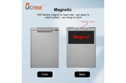 China UCI Magnetic Plastic Clipboard With Pen Holder A4 Writable MCB1912-P supplier
